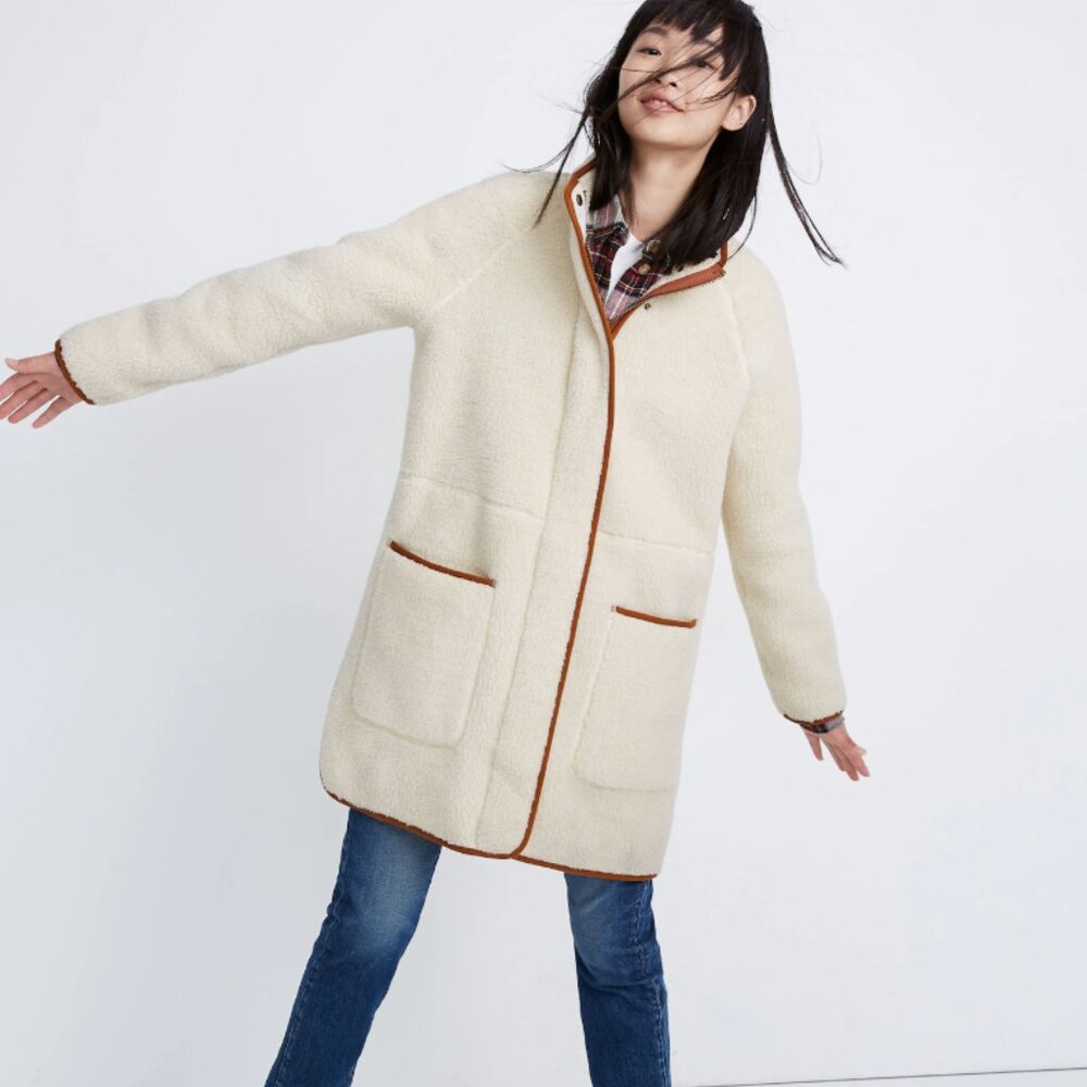Madewell Sherpa Estate Coat